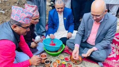 लुम्बिनी प्रादेशिक अस्पतालको १२ तले सुविधा सम्पन्न भवनको शिलान्यास : छ अर्ब १८ करोड बढिको लागतमा निर्माण हुने