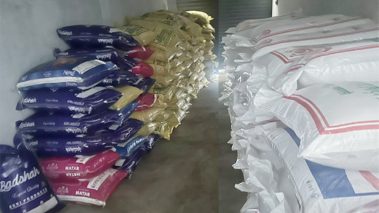 भन्सार छलीको चिनी र मटर प्रहरी नियन्त्रणमा