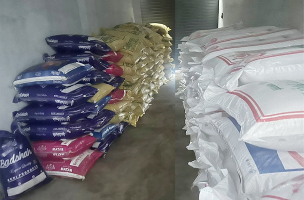 भन्सार छलीको चिनी र मटर प्रहरी नियन्त्रणमा