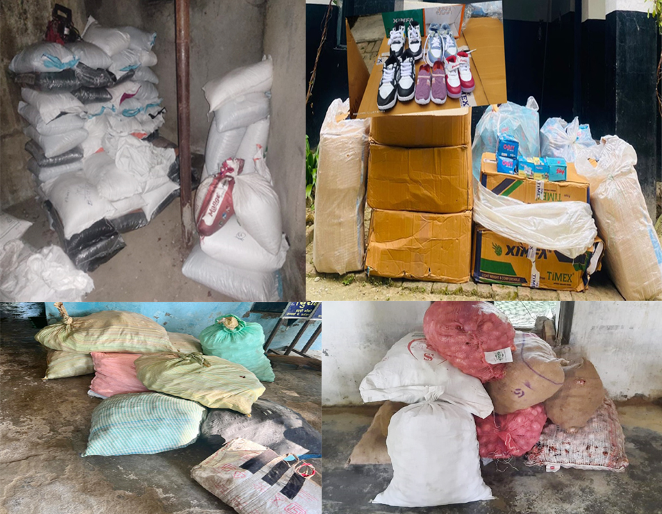 रुपन्देही प्रहरीद्वारा ६ लाख बढिको भन्सार छलीको सामान बरामद