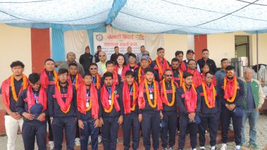 विश्वकप खेल्न पाकिस्तान जान लागेको नेत्रहीन नेपाली टिमलाई भैरहवामा विदाई