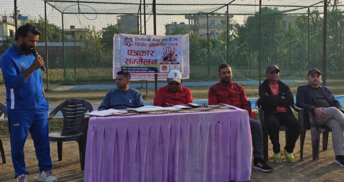 तिलोत्तमामा मेयरकप टि–२० क्रिकेटको तयारी : १६ टिमको सहभागिता