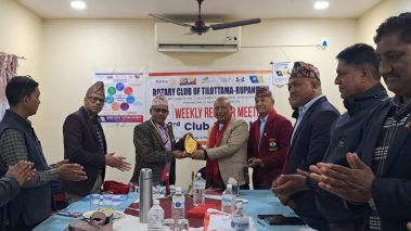 रोटरी तिलोत्तमा रुपन्देहीमा दीपक भट्टराईको नेतृत्वमा नयाँ कार्यसमिति