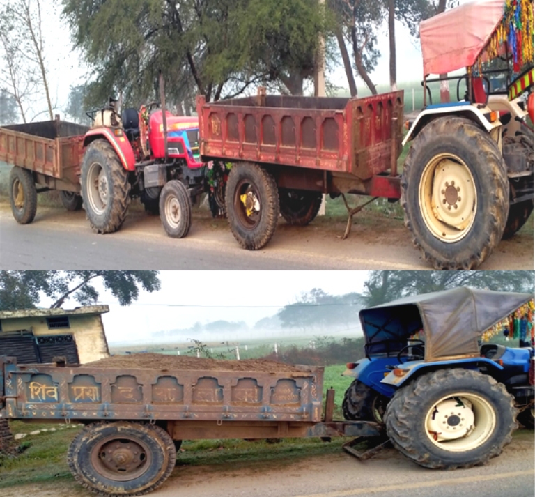 नदिजन्य पदार्थ चोरीमा संलग्न ३ सवारी साधन प्रहरी नियन्त्रणमा