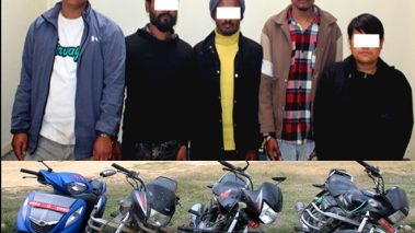 मोटरसाईकल चोरी गर्ने ५ जना व्यक्ति पक्राउ