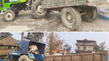 चोरीमा संलग्न ट्याक्टर प्रहरी नियन्त्रणमा, ६ लाख बढिको अवैध सामान वरामद