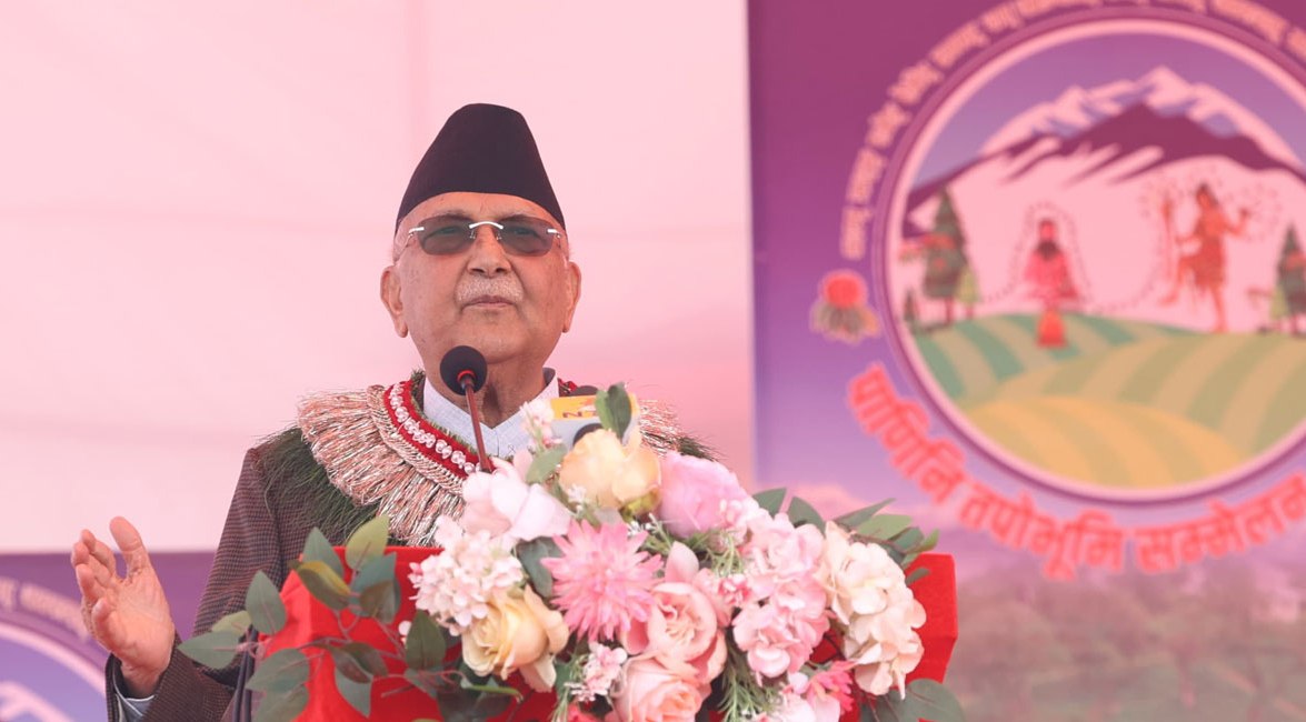 अर्घाखाँचीको पाणिनी जन्मभूमि ध्यानभूमि, ज्ञानभूमि र देवभूमि हो : प्रधानमन्त्री ओली