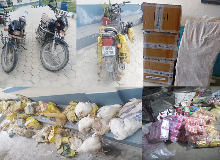 भन्सार छलीका अबैध सामान प्रहरीको नियन्त्रणमा