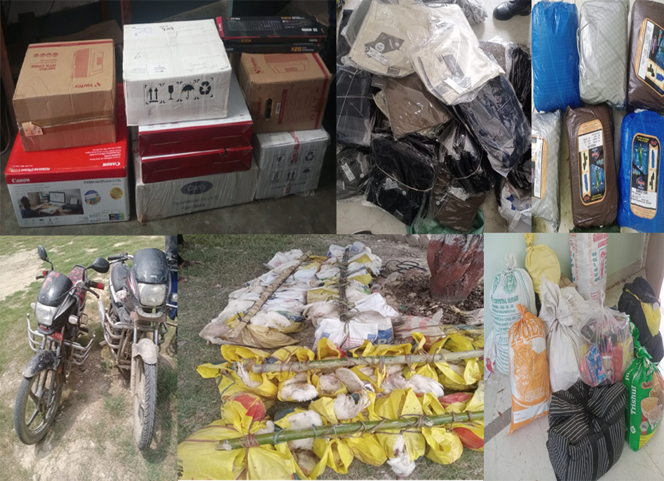 भन्सार छलीका १५ लाख बढिका अबैध सामान प्रहरीको नियन्त्रणमा