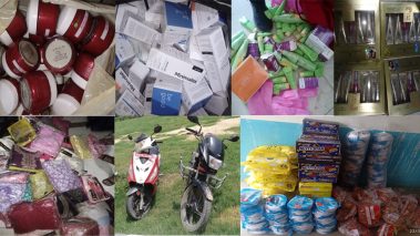 रुपन्देही प्रहरीद्वारा दशलाख बढिको अबैध सामान बरामद