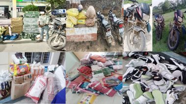 रुपन्देही प्रहरीको चोरी पैठारी नियन्त्रण अभियान : १३ लाख बढिको अबैध सामान बरामद