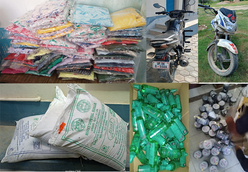 भन्सार छलीका ६ लाख बढिका अबैध सामान प्रहरीको नियन्त्रणमा