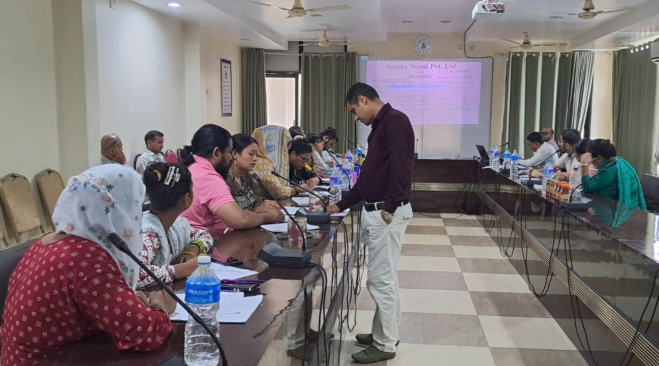 विजनेश इन्कुवेशनमा सहभागिलाई रेकर्ड किपिङ कोचिङ