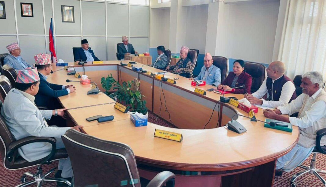 लुम्बिनी प्रदेश सभाको हिउँदे अधिवेशन मंसिर ८ गते आह्वान गर्न प्रदेश प्रमुखसमक्ष सिफारिस