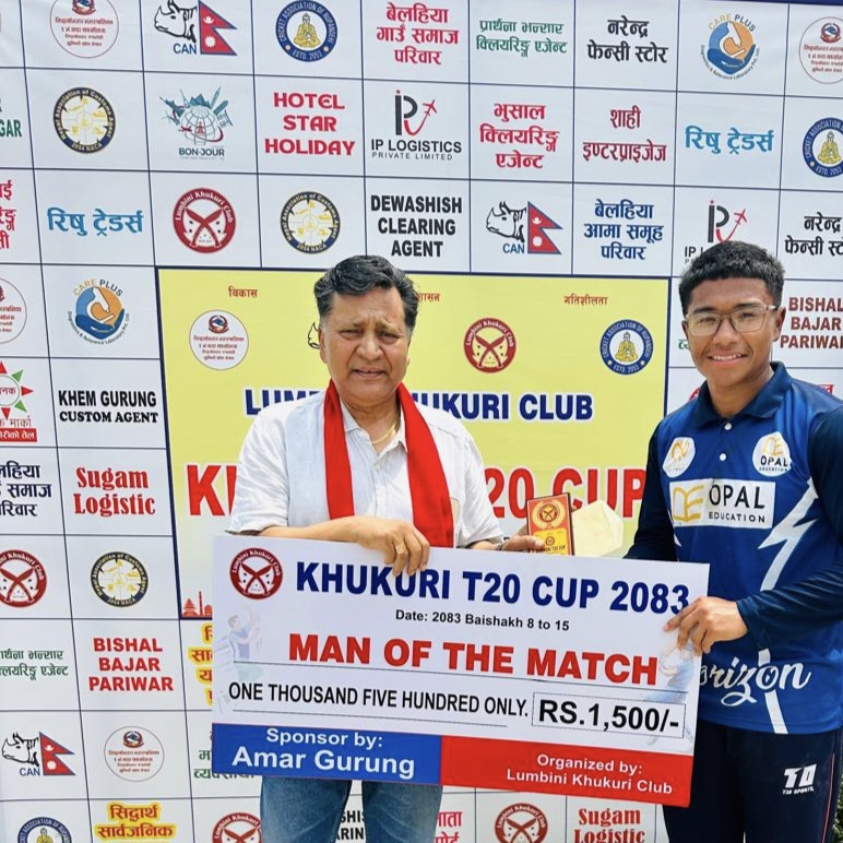 खुकुरी टी–ट्वान्टी कपः होराइजन र लुम्बिनी खुकुरीको सहज जित