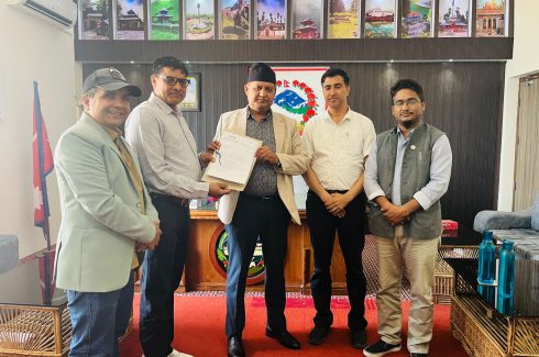 बजेट कार्यान्वयनलाइ प्राथमिकतामा राख्न राष्ट्रिय टेलिभिजन प्रसारक संघ लुम्बिनीद्वारा सरकारको ध्यानाकर्षण